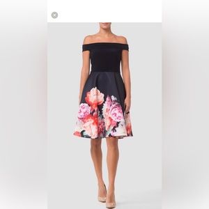 New with Tags Joseph Ribkoff Navy Floral Dress